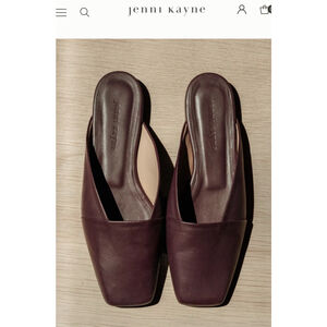 NWOB Jenni Kayne Mia Mule Bordeaux 38/8